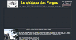 Desktop Screenshot of lechateaudesforges.com