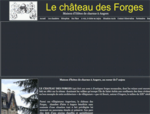 Tablet Screenshot of lechateaudesforges.com